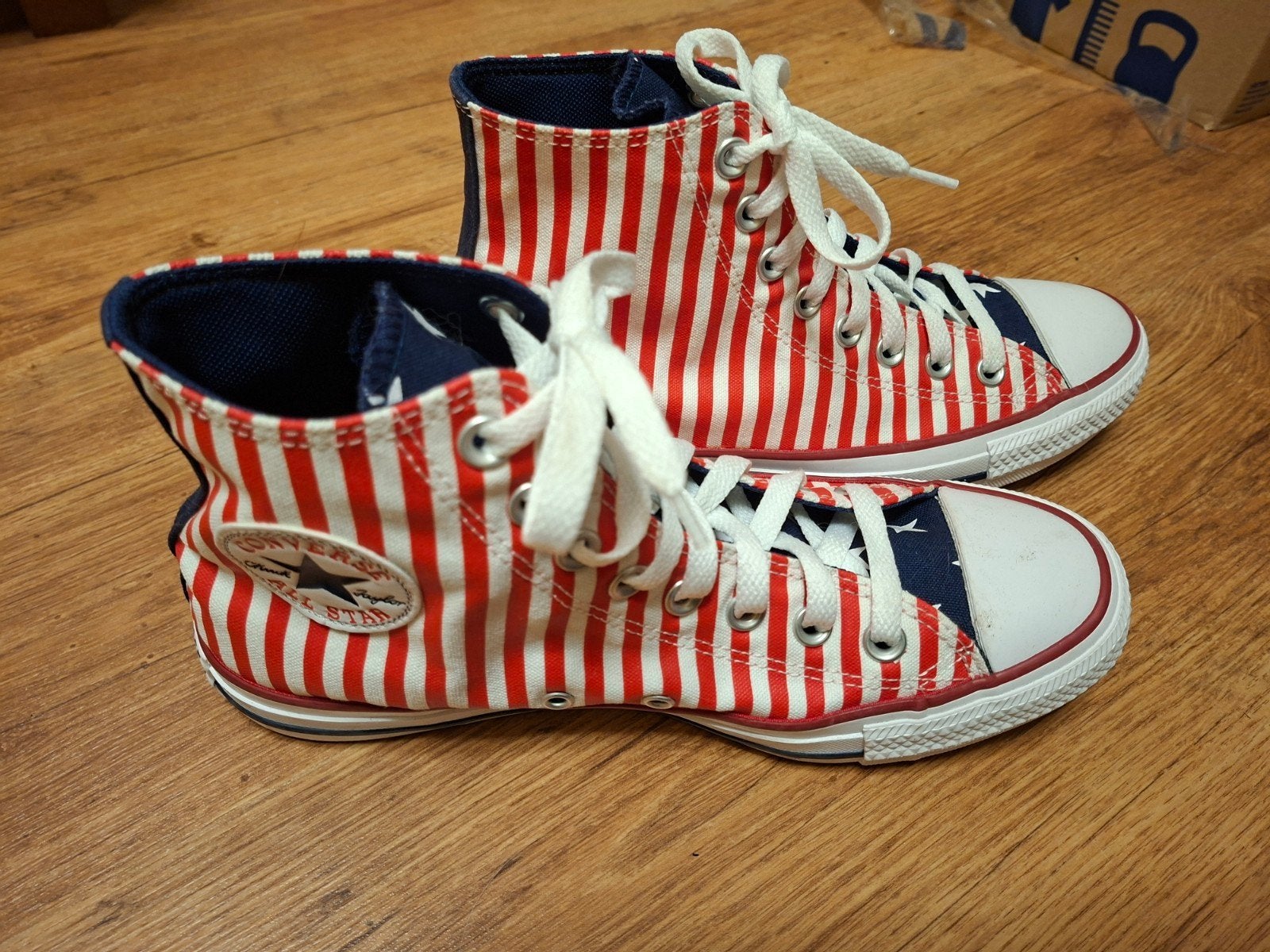 Converse Allstars stars&stripes 39.5, Ophalen, Converse, Rood, Sneakers of Gympen
