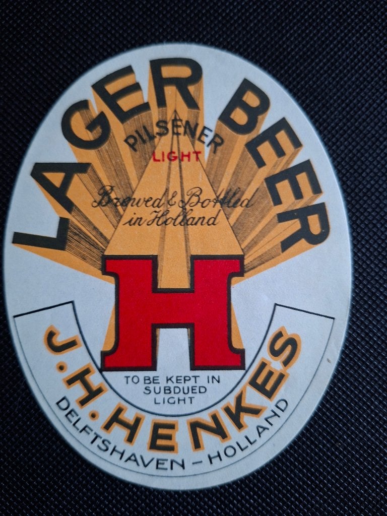oud bieretiket brouwerij Phoenix Henkes Delfshaven (2), Verzamelen, Verzenden, Overige typen, Overige merken