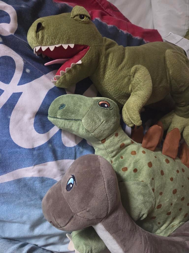 IKEA JÄTTELIK Dinosaurus Knuffels - Zo goed als nieuw, Ophalen, Zo goed als nieuw, Middelgroot (20 tot 80 cm), Meerkleurig