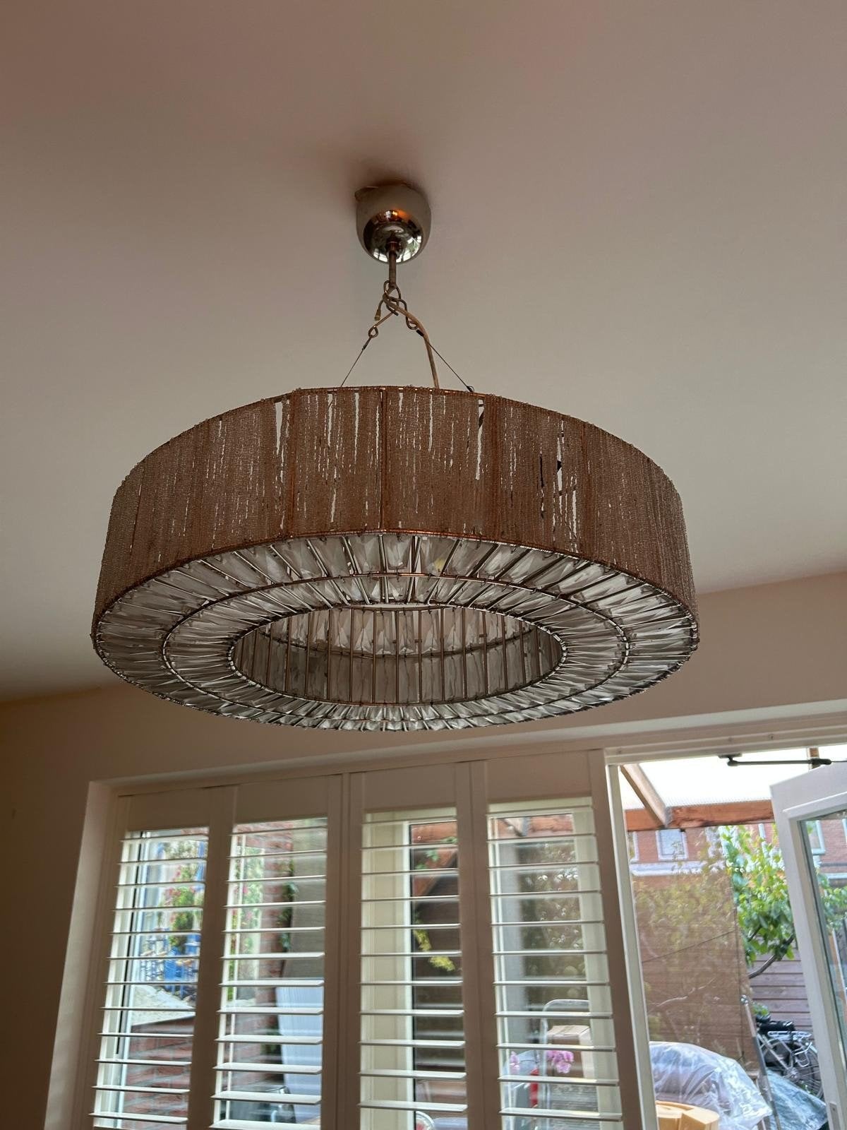 plafondlamp, Ophalen, Gebruikt, Glas