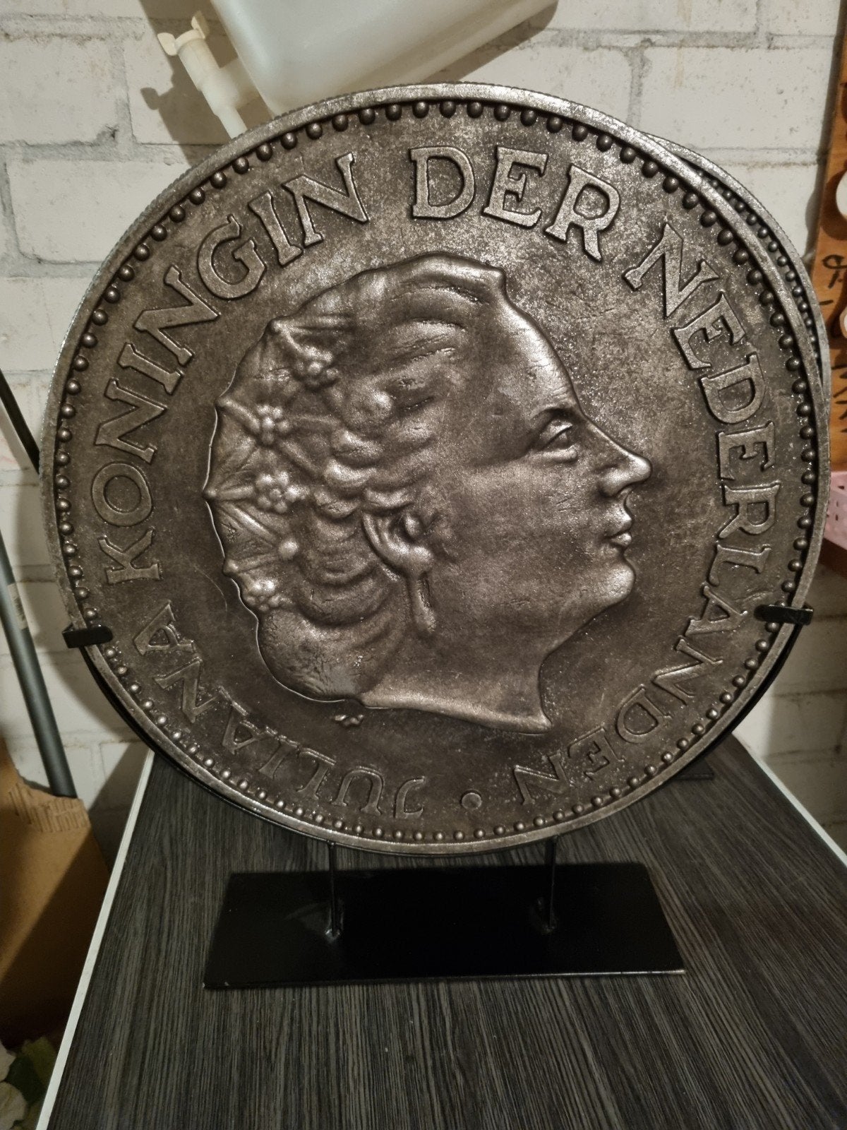 Munt op standaard, Ophalen of Verzenden