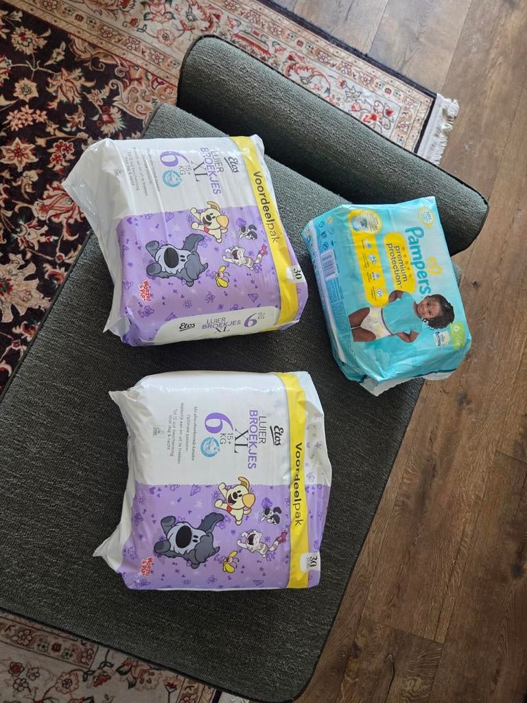 Etos Luierbroekjes XL (2x) en Pampers Premium Protection, Ophalen, Nieuw