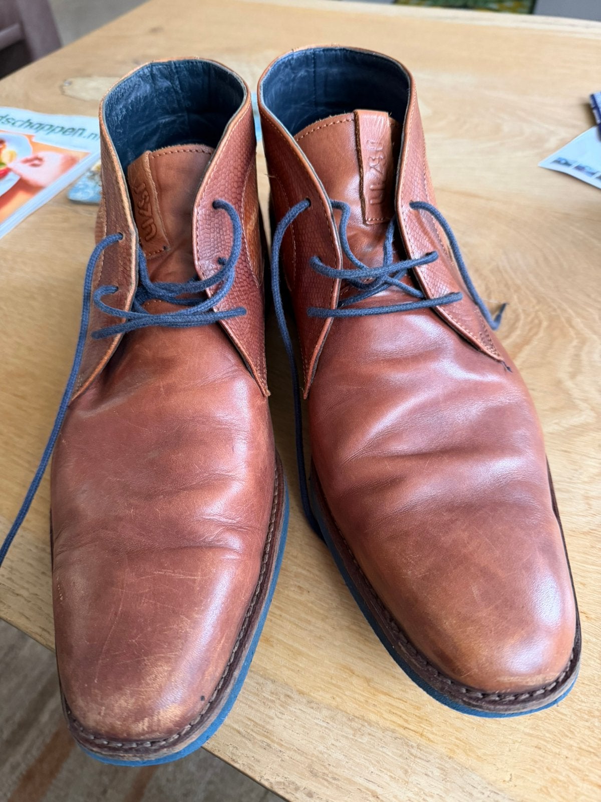 Heren enkel laarsjes maat 46, Kleding | Heren, Schoenen, Ophalen of Verzenden, Zo goed als nieuw, Bruin, Boots