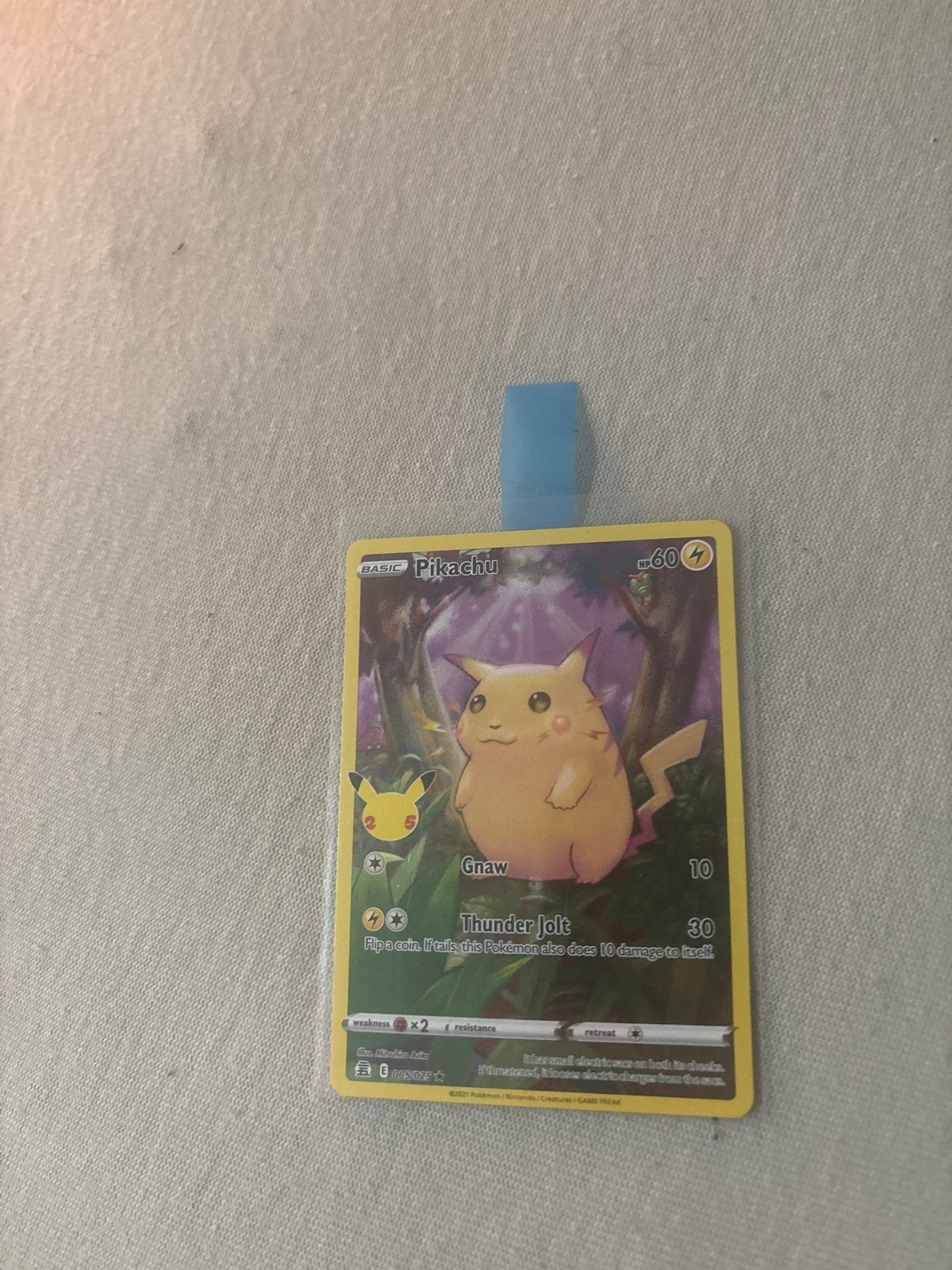 Pikachu Pokémon kaart - Basic - 60 HP, Ophalen, Zo goed als nieuw, Losse kaart