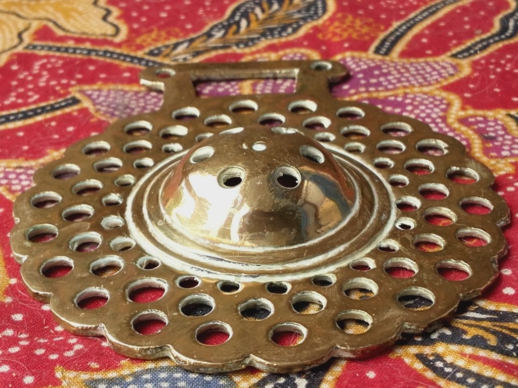 Zeldzaam antiek kleppermannetje uit Engeland 9,8 cm. 1900., Antiek en Kunst, Antiek | Koper en Brons, Koper, Ophalen of Verzenden