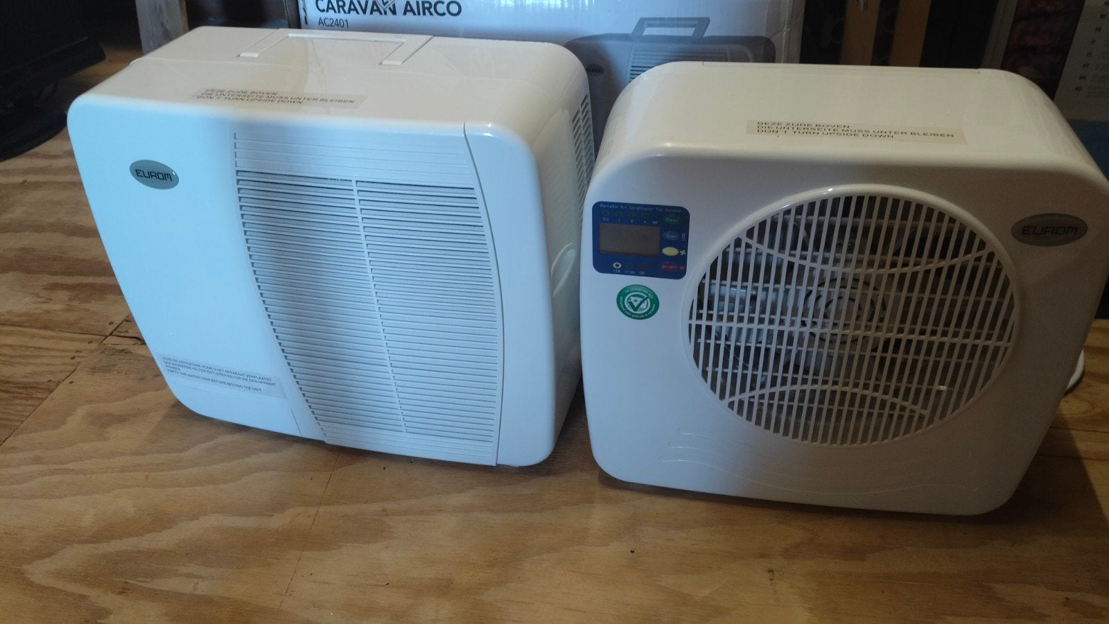 Eurom caravan airco, Ophalen