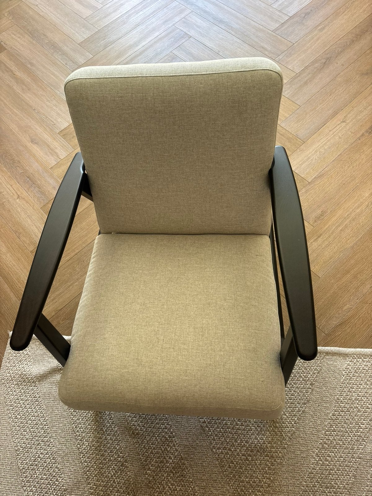 Ikea stoel EKENÄSET Fauteuil, Kilanda lichtbeige, Huis en Inrichting, Ophalen, Zo goed als nieuw, 75 tot 100 cm, 50 tot 75 cm