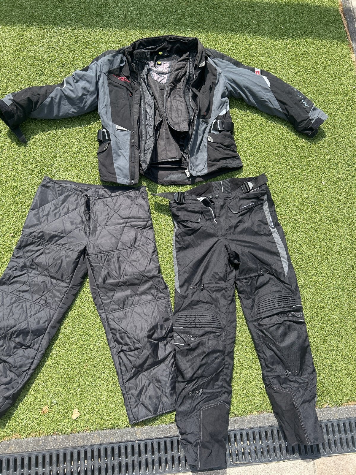 Macna Motorpak (Jas en Broek) - Maat L, Motoren, Kleding | Motorkleding, Ophalen, Tweedehands, Heren, Combipak
