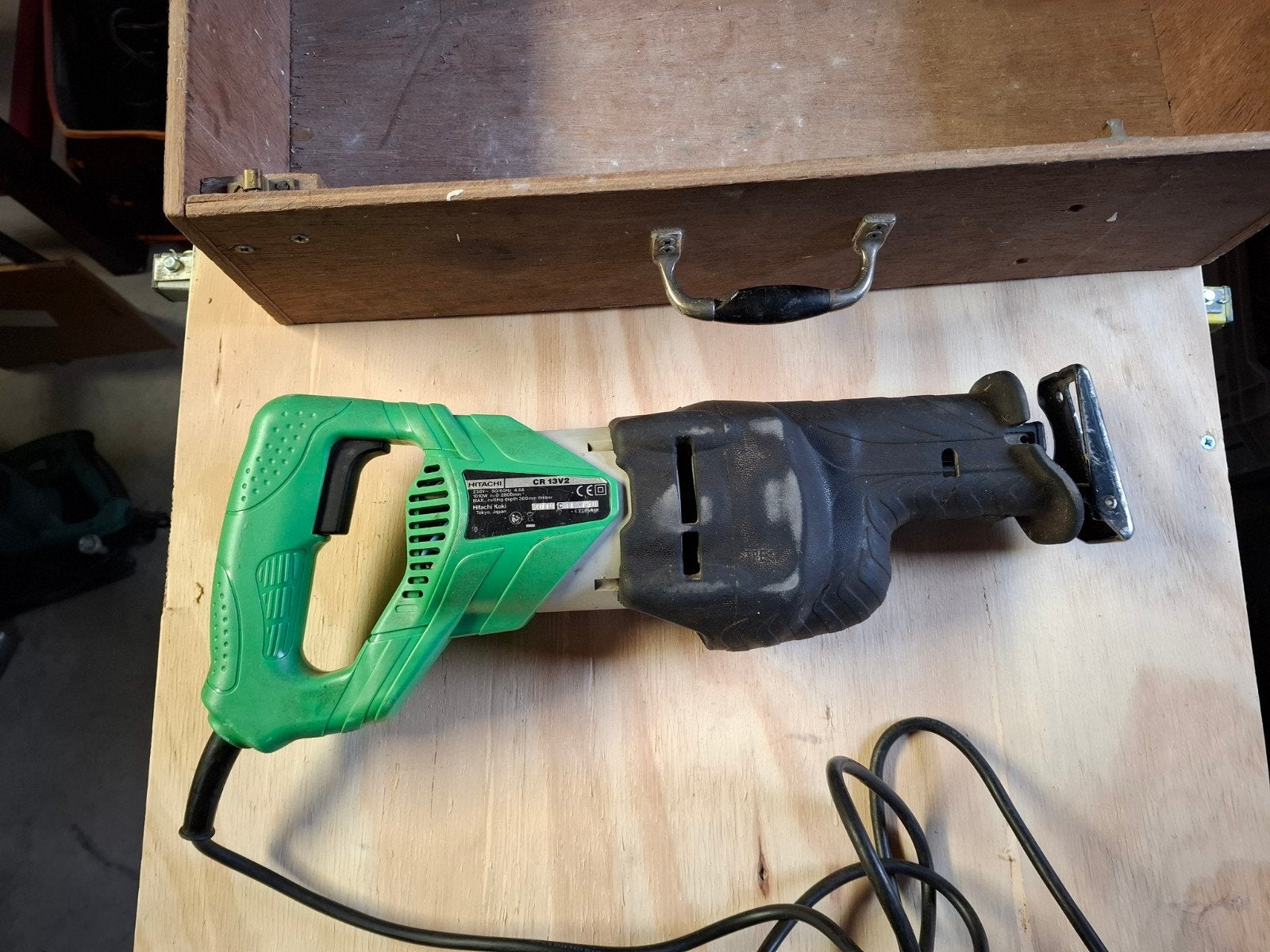 Hitachi  CR 13V2 recipro zaag, Hitachi Koki, 70 mm of meer, 600 tot 1200 watt, Ophalen of Verzenden