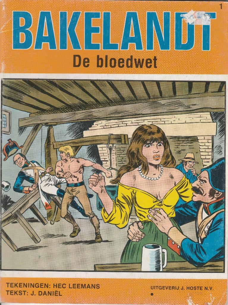 BAKELANDT STRIPBOEKEN nr 1,7,18,19,30,34, 35, 43,50,59 en 65, Boeken, Stripboeken, Gelezen, Meerdere stripboeken, Ophalen of Verzenden