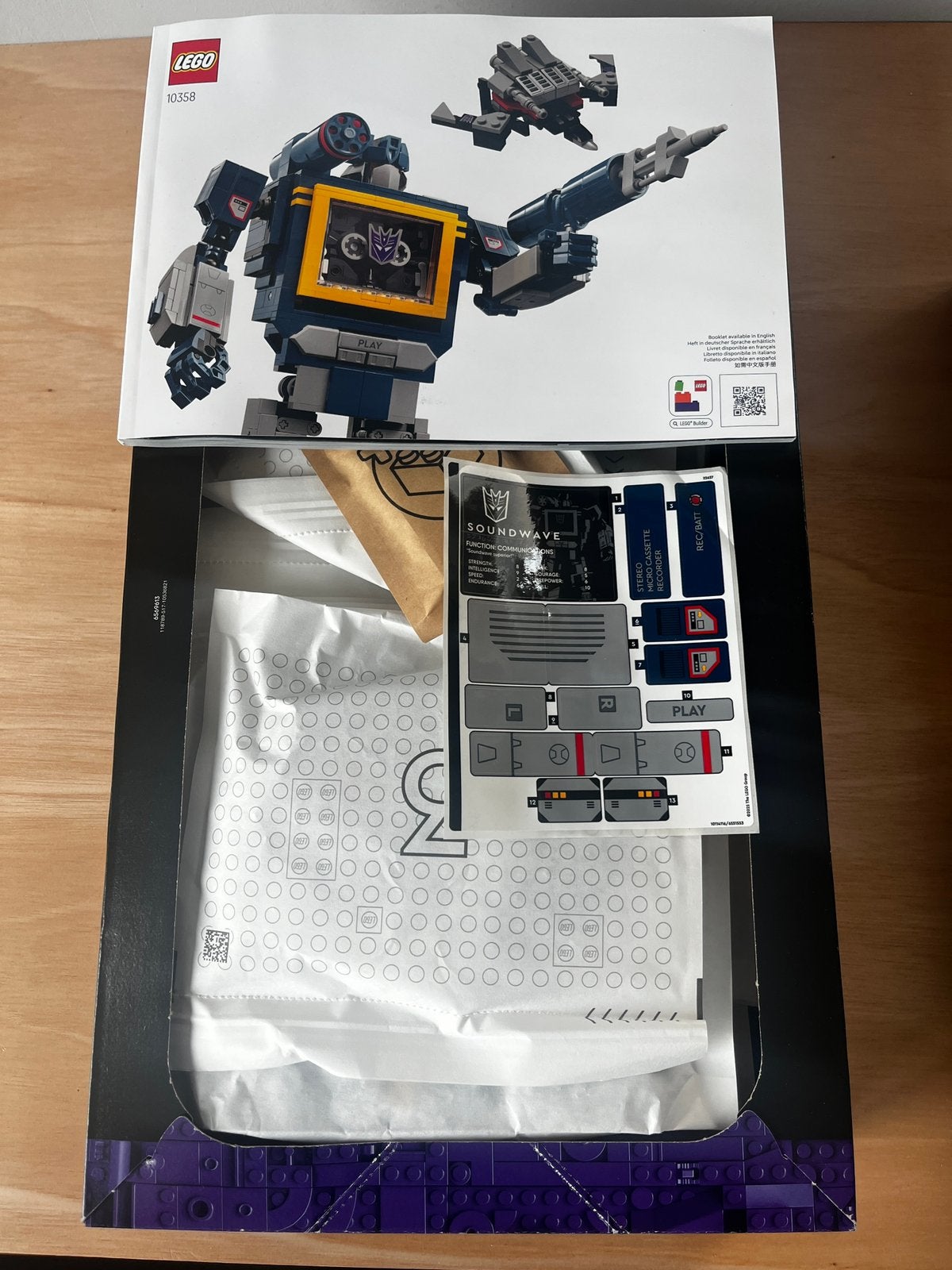 LEGO Icons 10358 Transformers Soundwave – Nieuw in doos, Overige thema's, Lego, Nieuw, Ophalen of Verzenden