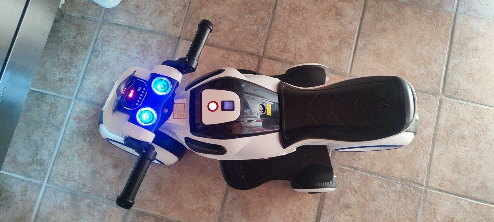 Electrische kindermotor, Ophalen, Gebruikt