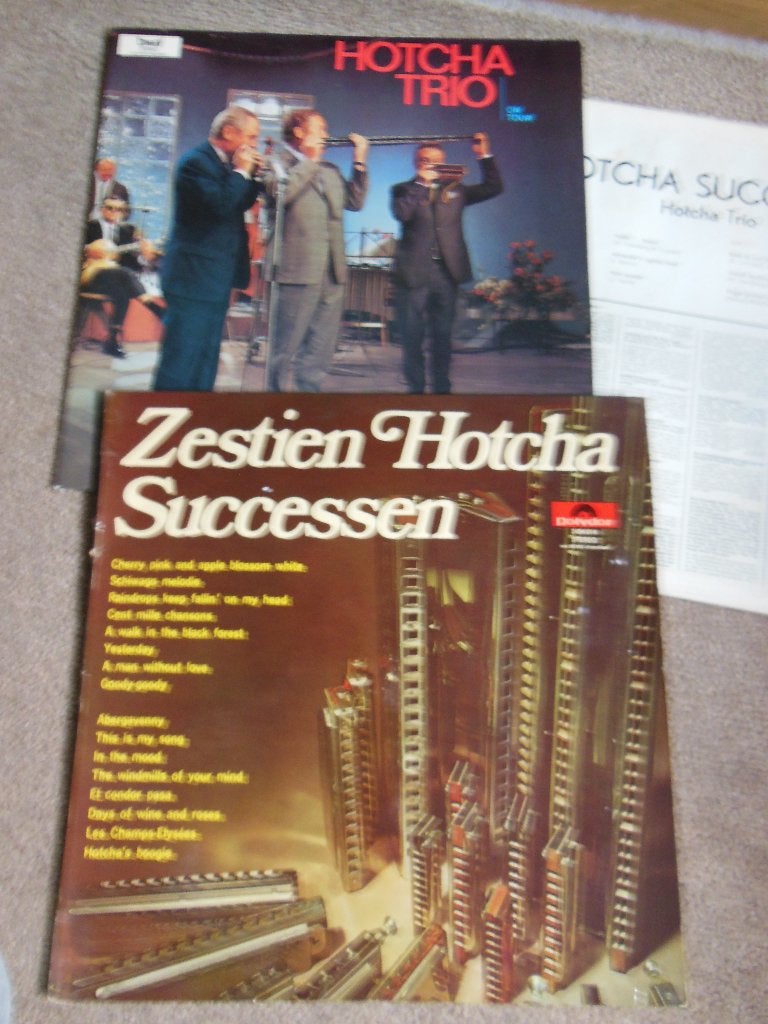 2 x HOTCHA TRIO - LP - Mondharmonica 1975, Cd's en Dvd's, LP, Gebruikt, Levenslied of Smartlap, 12 inch