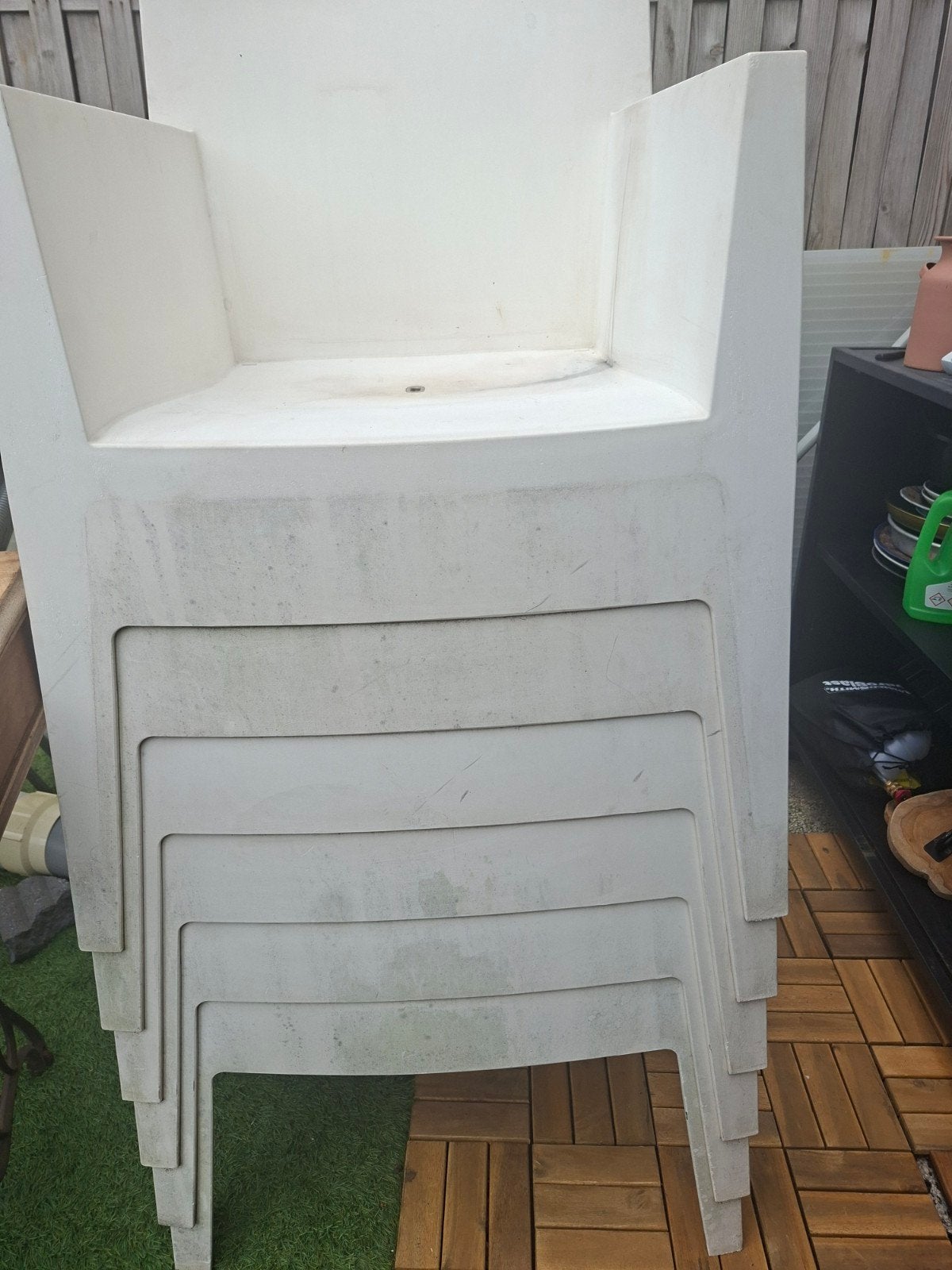 Philippe Starck tuinstoelen - Stapelbaar, Ophalen, Gebruikt, Kunststof, Stapelbaar