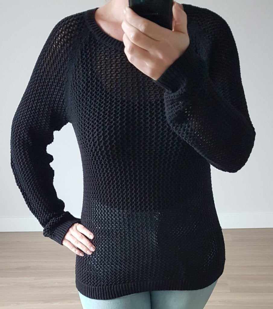 Trui Doorschijnend Bella Ragazza The Sting Ongedragen Nieuw, Maat 38/40 (M), The Sting, Verzenden, Zwart