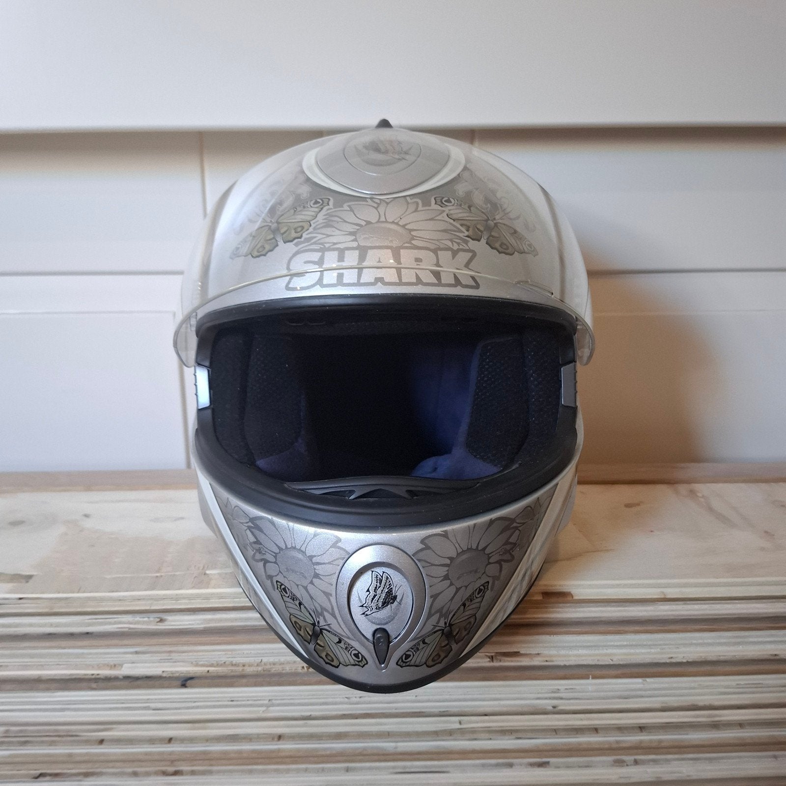 Shark S800 Butterfly Motorhelm (Maat S - 55/56 cm) – Nette s, Ophalen of Verzenden, Tweedehands, Integraalhelm, Shark