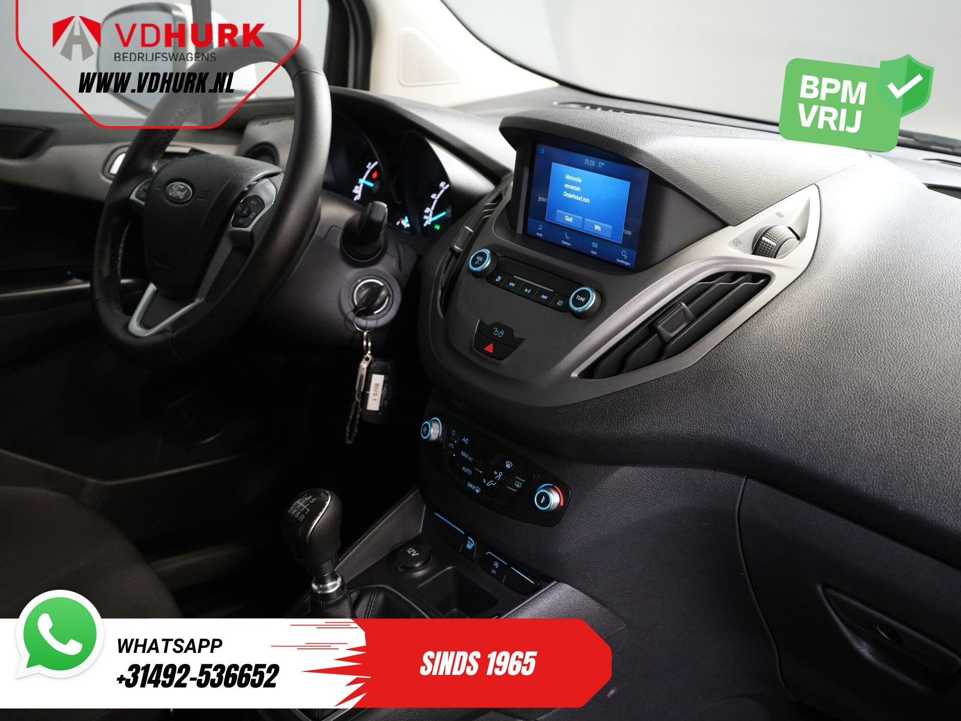 Ford Transit Courier 1.0 Limited BENZINE Carplay/ Camera/ Cl, Auto's, Voorwielaandrijving, Gebruikt, Euro 6, Wit