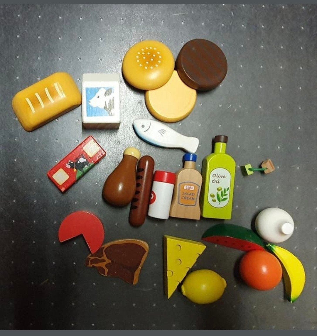 Houten levensmiddelen voor keuken of winkel te spelen, Ophalen, Meubelstuk of Keukentje