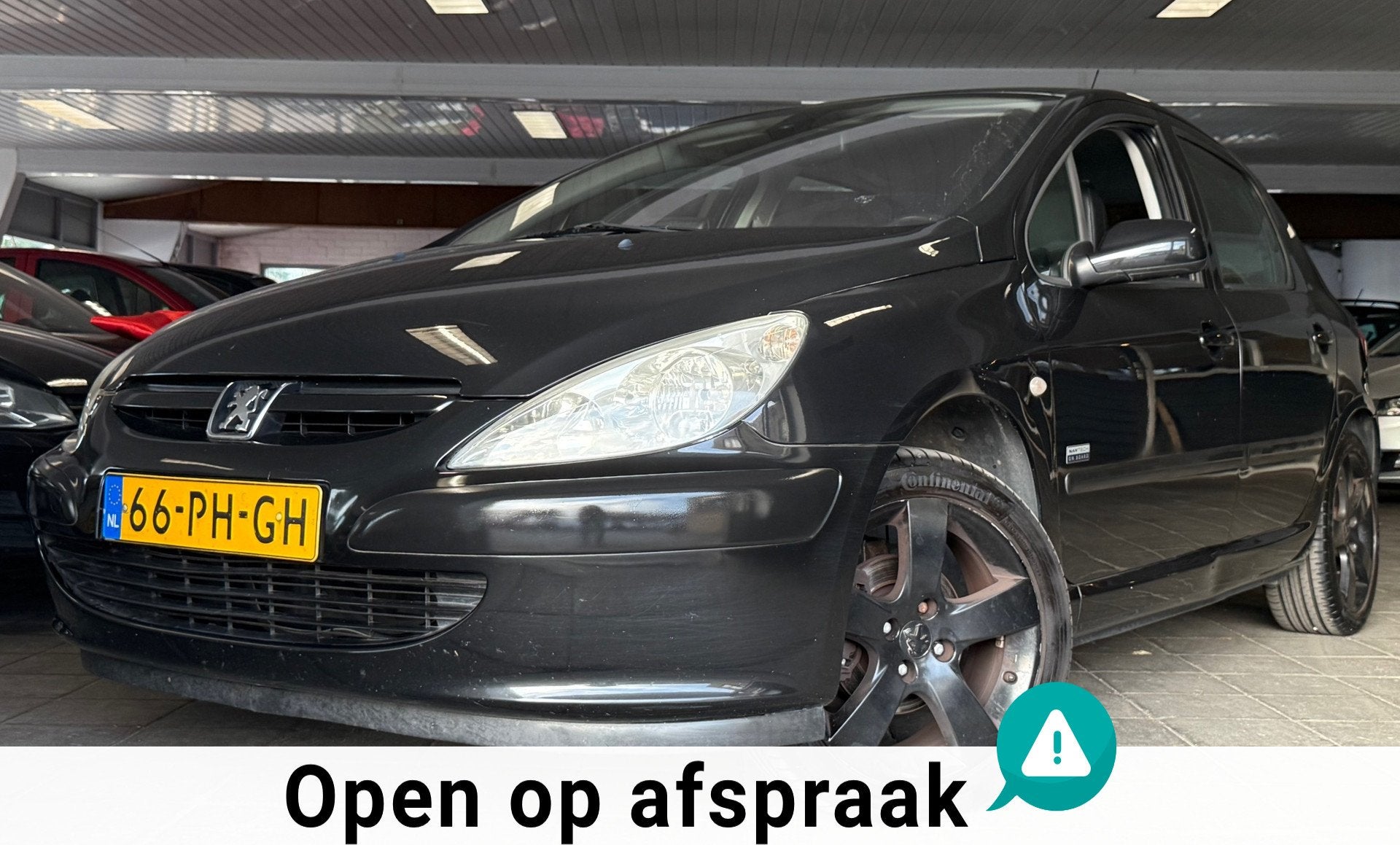 Peugeot 307 1.6-16V Navtech|NAP|APK04-27|Navigatie|CruiseCnt, Auto's, Voorwielaandrijving, Gebruikt, Zwart, 4 cilinders