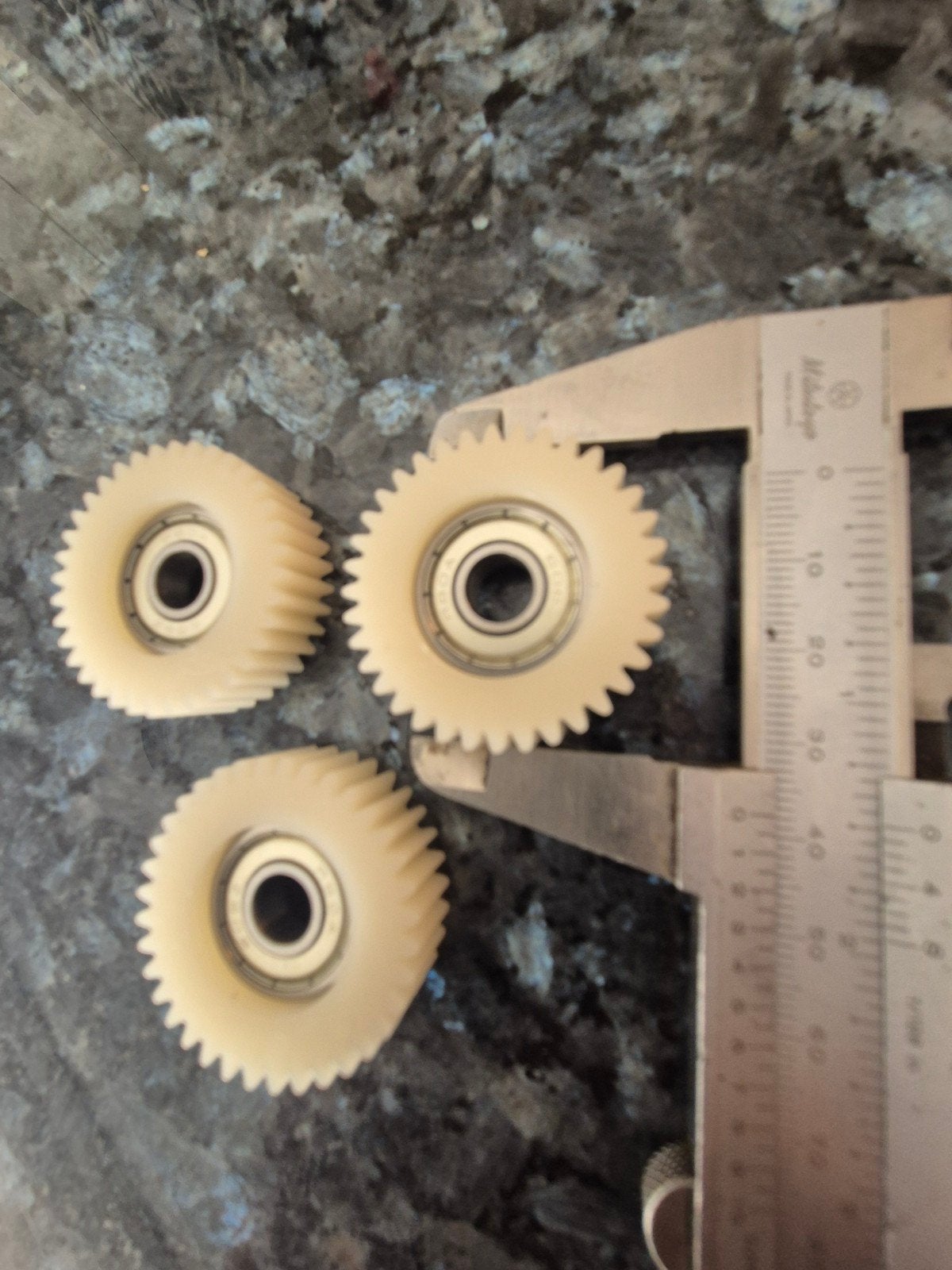 Set van 3 tandwielen 38mm 36T voor v8 fatbike met lagers, Fietsen en Brommers, Fietsonderdelen, Verzenden, Nieuw, Fatbike, Motor