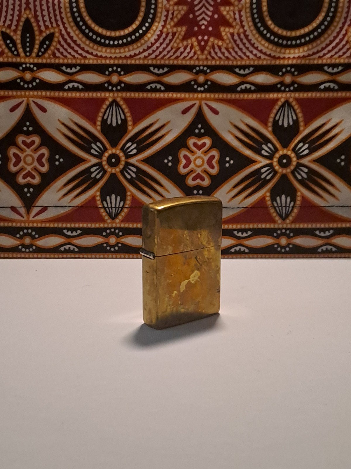 Zippo origineel messing met mooie patina, Verzamelen, Ophalen of Verzenden, Gebruikt, Aansteker