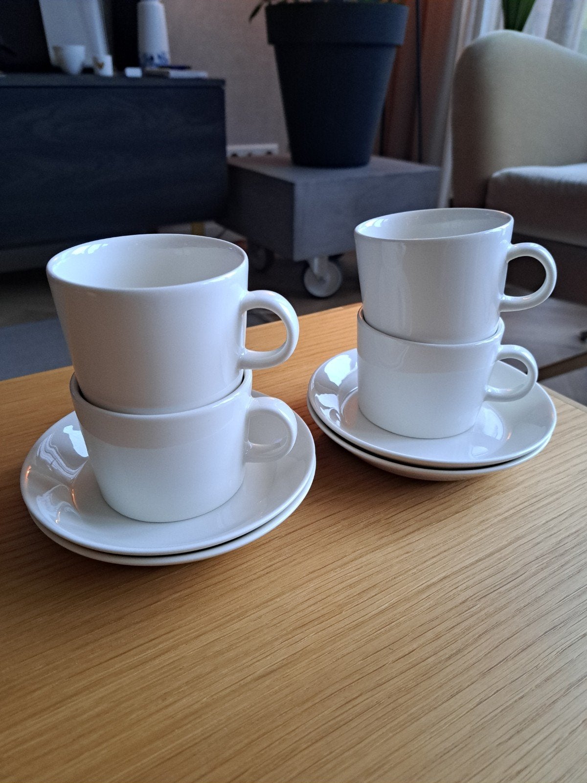 Iittala Teema design kop en schotels, 4 stuks, Arabia, Arabia, Ophalen of Verzenden, Zo goed als nieuw, Modern