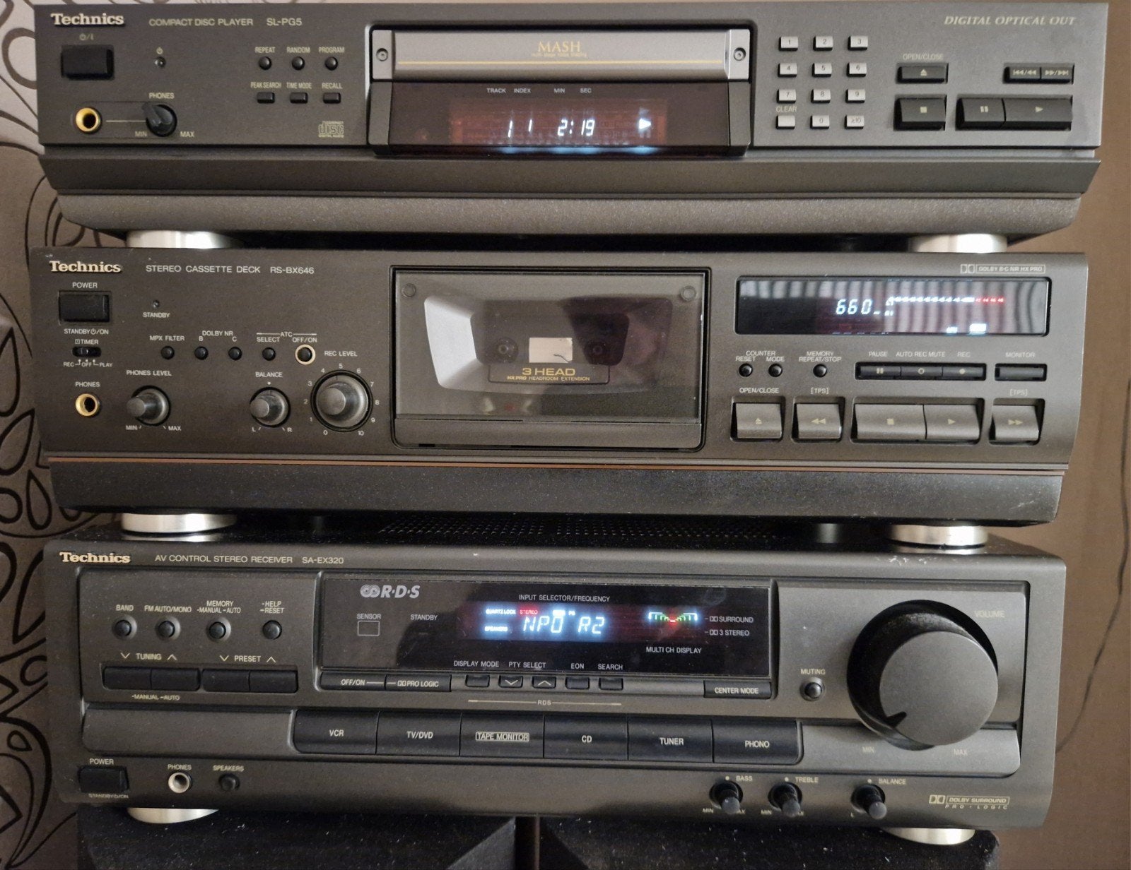 Technics Hifi Set: CD-speler, Cassettedeck, Receiver, Gebruikt, Losse componenten, Cassettedeck, Ophalen