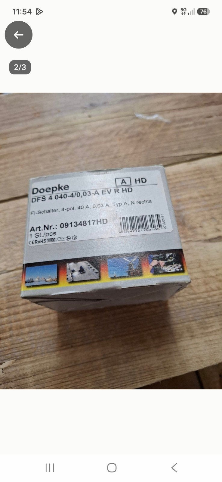 Doepke DFS 4 040-4/0,03-A EV R HD Aardlekschakelaar, Ophalen of Verzenden, Nieuw, Overige merken, Aardlekschakelaar