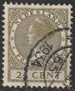 Nederland 1926 189A Wilhelmina 21c, Gest, Postzegels en Munten, Postzegels | Nederland, Ophalen of Verzenden, T/m 1940, Gestempeld