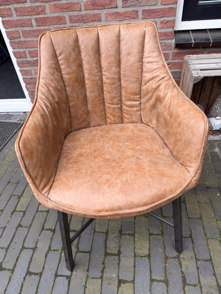 Stoelen, Huis en Inrichting, Ophalen, Gebruikt, Bruin, Twee