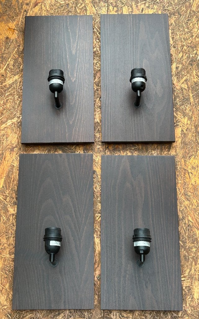 Set 4x wandlamp van Bellino, Ophalen of Verzenden, Zo goed als nieuw, Hout, E27 (groot)