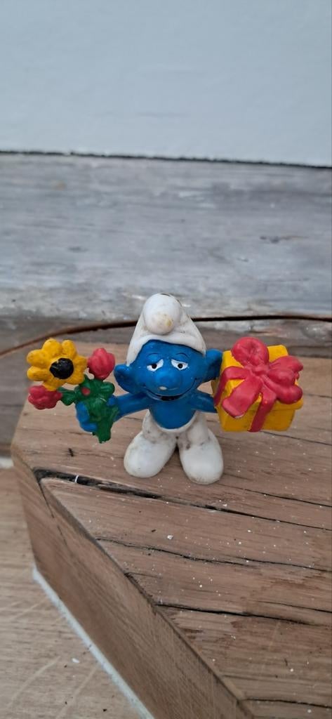 Verjaardagssmurf 1978, Verzamelen, Smurfen, Gebruikt, Poppetje, Figuurtje of Knuffel, Overige Smurfen, Ophalen of Verzenden