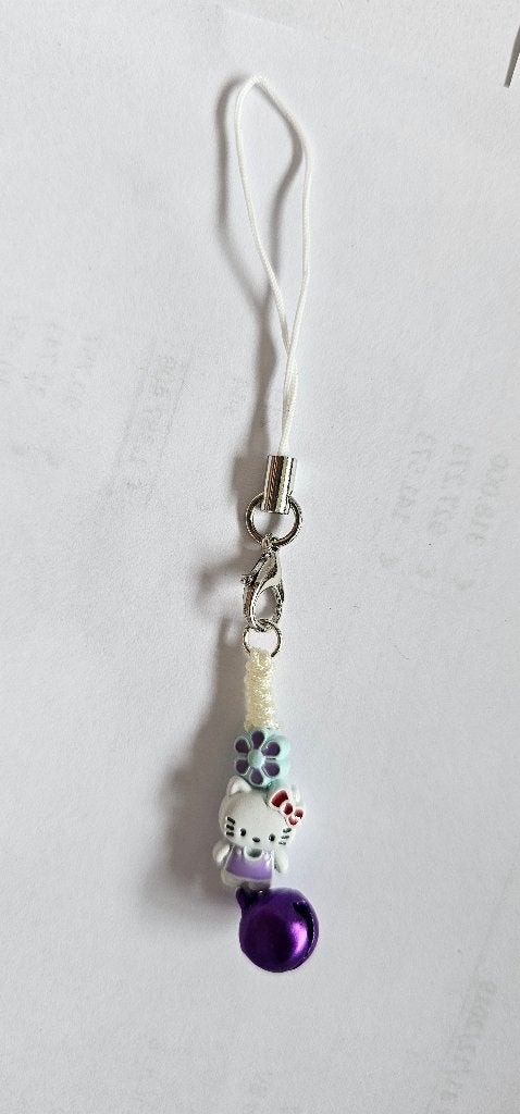 Purple Metal Hello Kitty Phone Charm, Ophalen of Verzenden, Nieuw, Overige typen