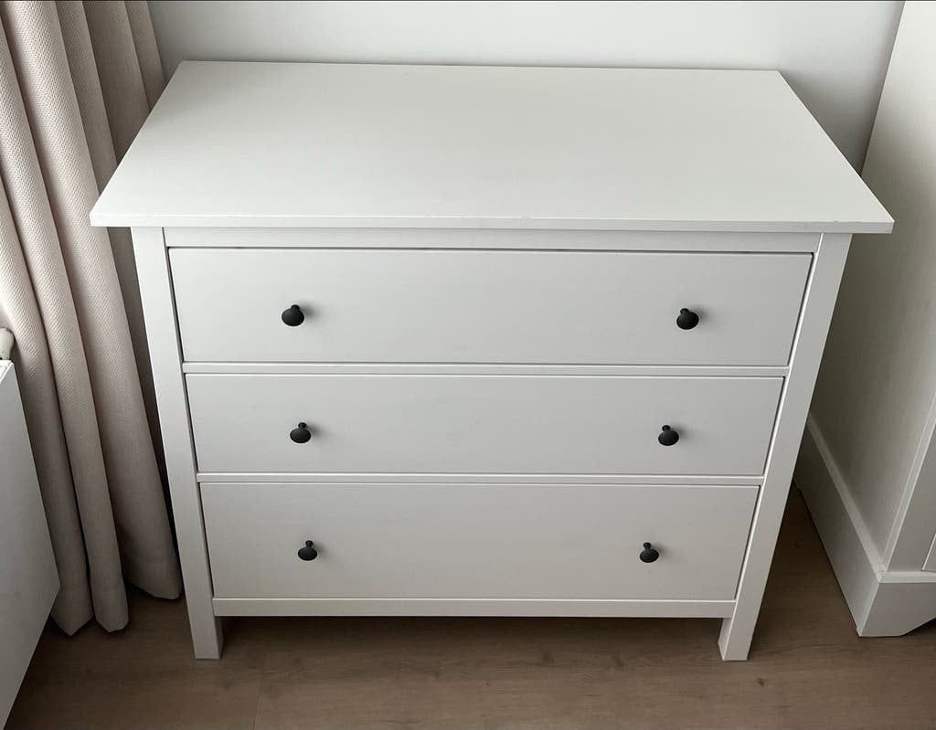 Ikea hemnes ladekast met 3 laden, 3 of 4 laden, Ophalen, Zo goed als nieuw, Ikea hemnes