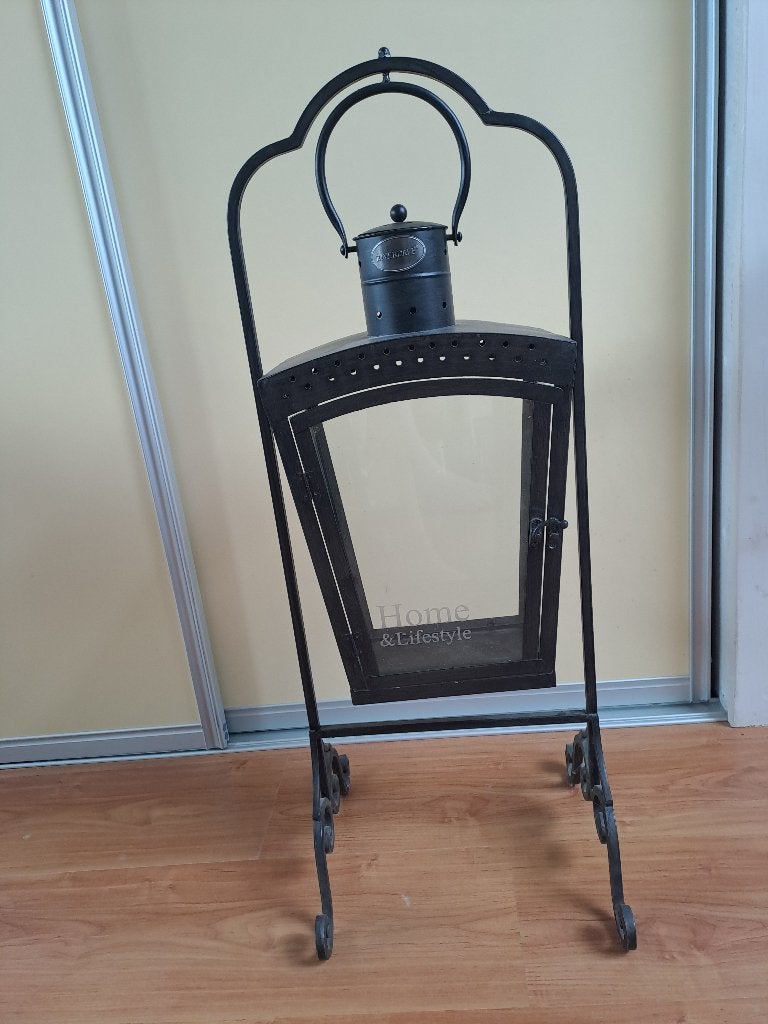 Riverdale windlicht, Ophalen, 50 tot 75 cm, Zwart, Zo goed als nieuw