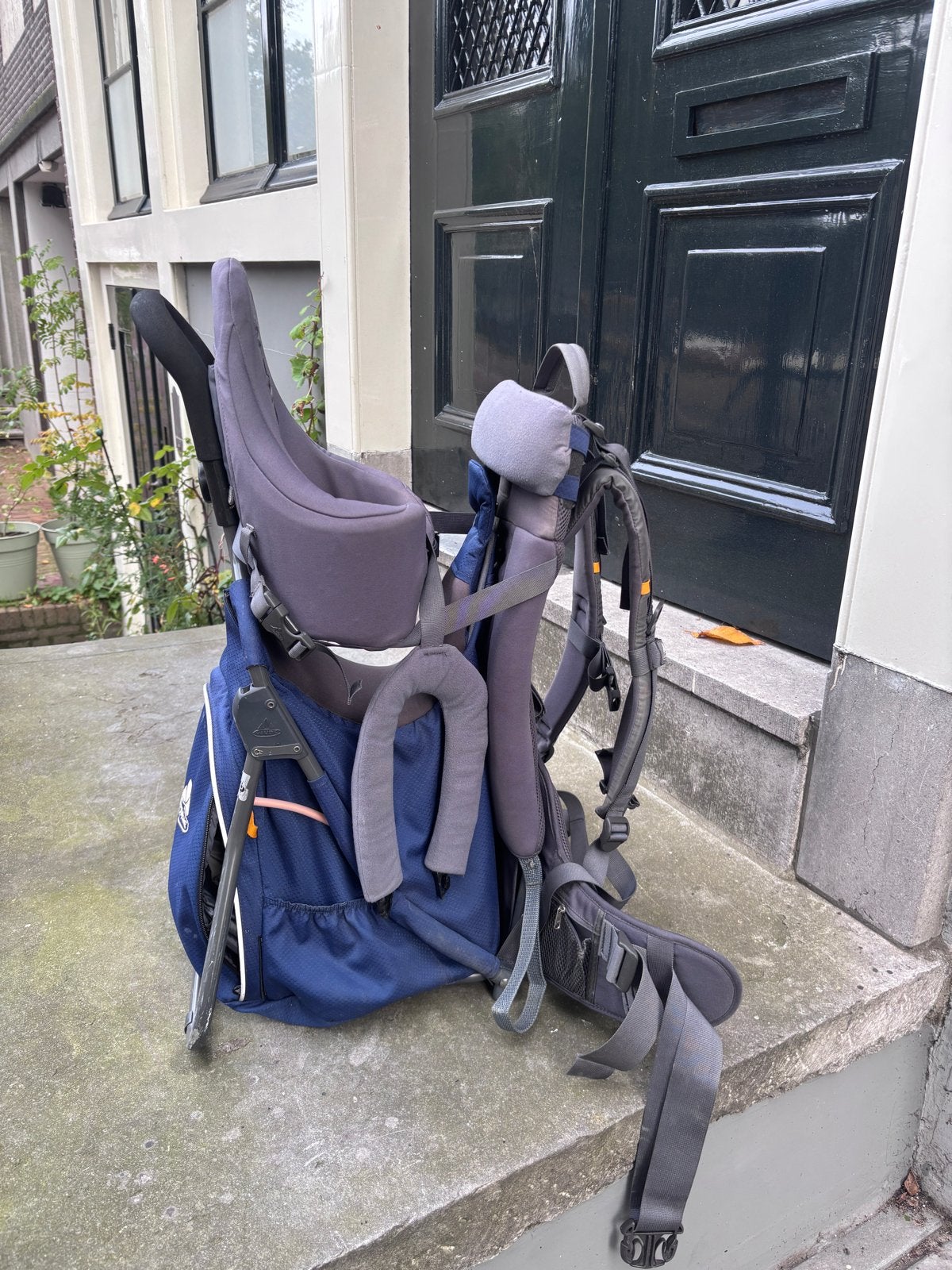 Vaude Rugdrager met Zonnescherm, Gebruikt, Rug, Draagzak, Ophalen