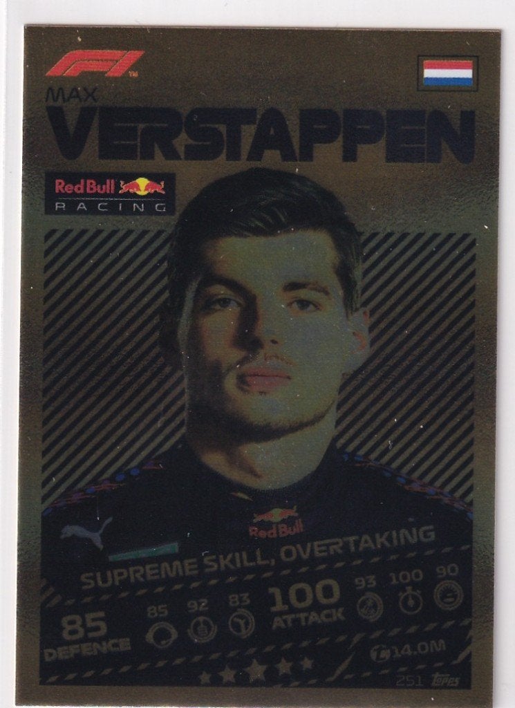 Max Verstappen Gold #251, Verzenden, Nieuw, Formule 1
