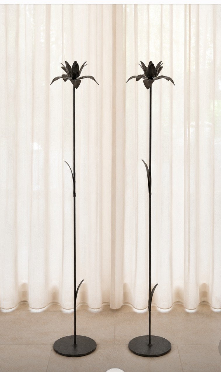 2 handgesmede design kandelaren - 120 cm - Eyecatcher, Huis en Inrichting, Woonaccessoires | Kandelaars en Kaarsen, Ophalen