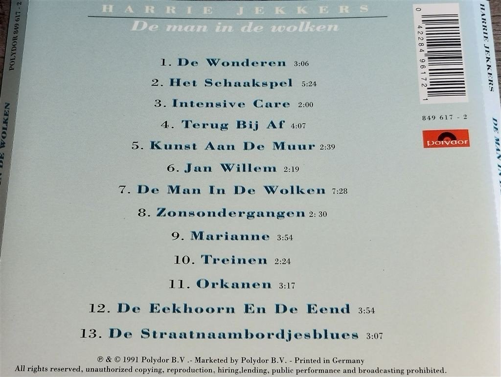 Harrie Jekkers - De Man In De Wolken, Ophalen of Verzenden, Gebruikt