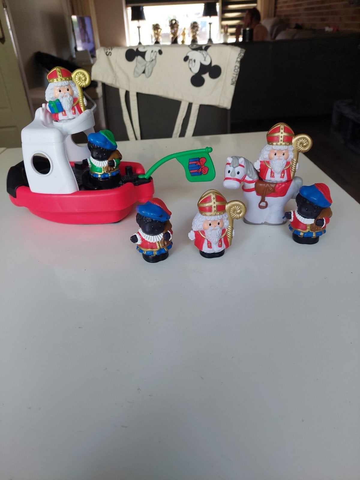 Fisher Price Little People de stoomboot van sinterklaas, Kinderen en Baby's, Speelgoed | Fisher-Price, Ophalen of Verzenden, Gebruikt