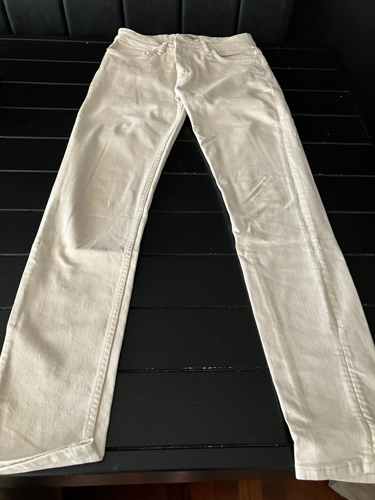 Beige  creme soijkerbroek jeans Mangio mt 38, Ophalen of Verzenden, Gedragen, Overige maten, Beige