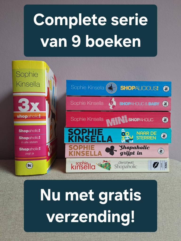 Complete Shopaholic serie van Sophie Kinsella, Ophalen of Verzenden, Zo goed als nieuw, Populaire fictie