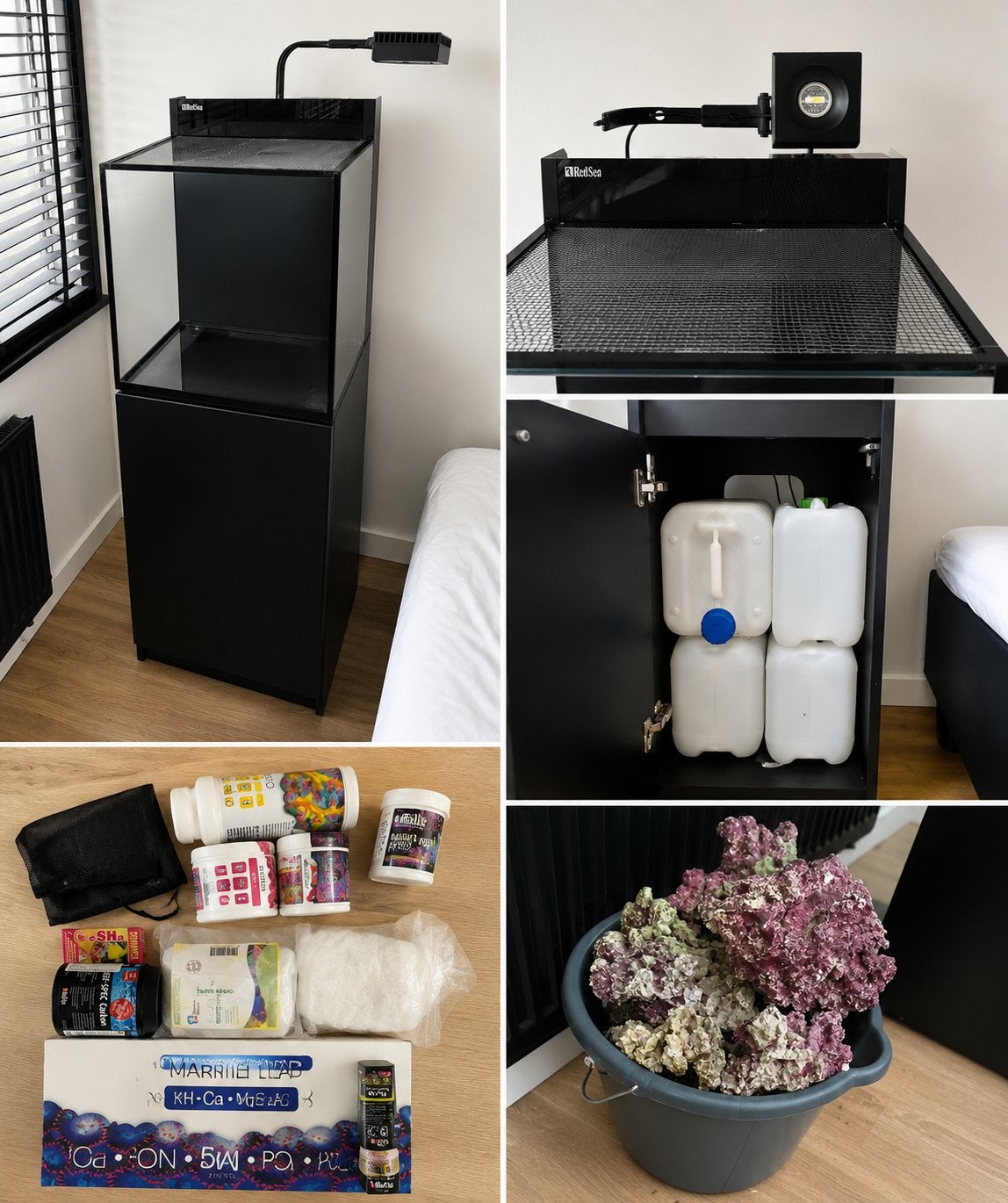 RED SEA MAX NANO aquarium, Inclusief zwart meubel., Dieren en Toebehoren, Ophalen, Red Sea, Gebruikt, Leeg aquarium