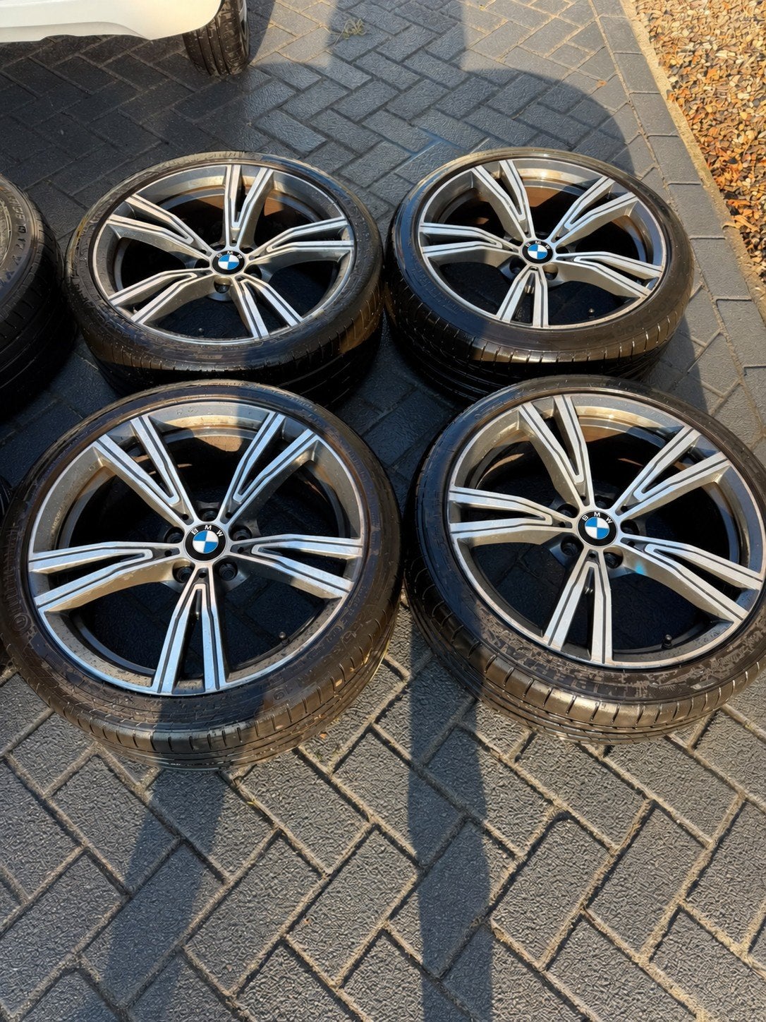 Originele BMW 19 inch velgen + banden | G20 G21 | 5x112, 19 inch, Gebruikt, 255 mm, Banden en Velgen