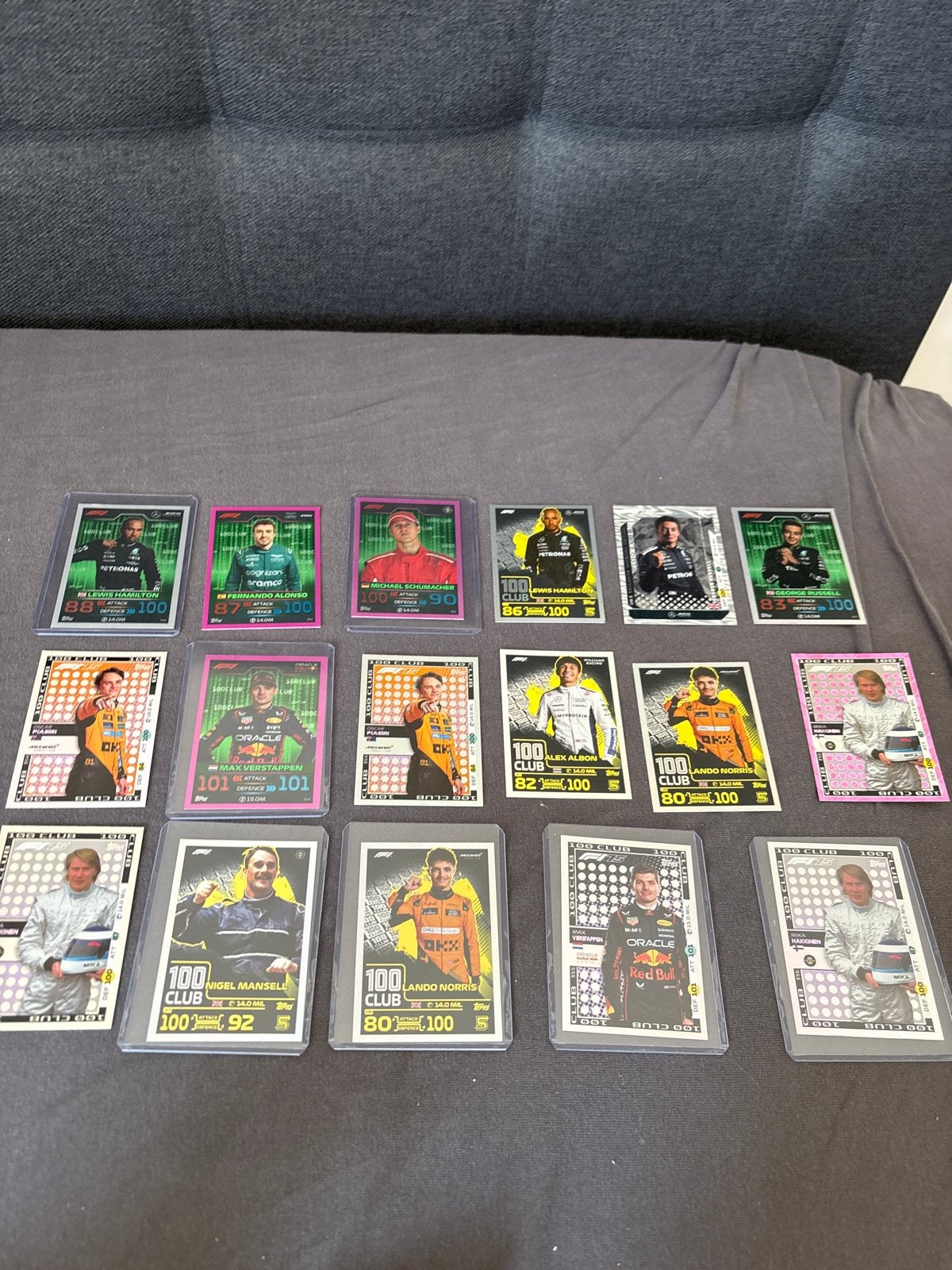 Topps F1 100 Club Kaarten - Diverse Coureurs, Ophalen of Verzenden, Zo goed als nieuw, Meerdere kaarten, Foil