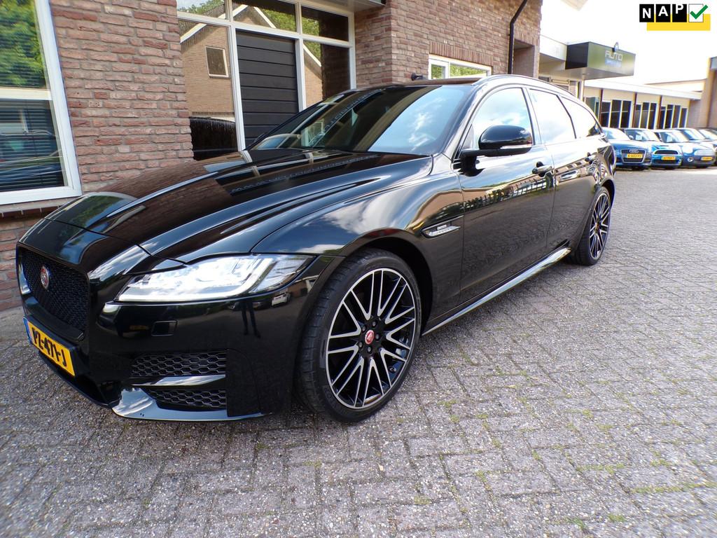Jaguar XF Sportbrake 2.0d Portfolio Automaat / Leder / Navi, Auto's, Achterwielaandrijving, Gebruikt, 2000 kg, Diesel