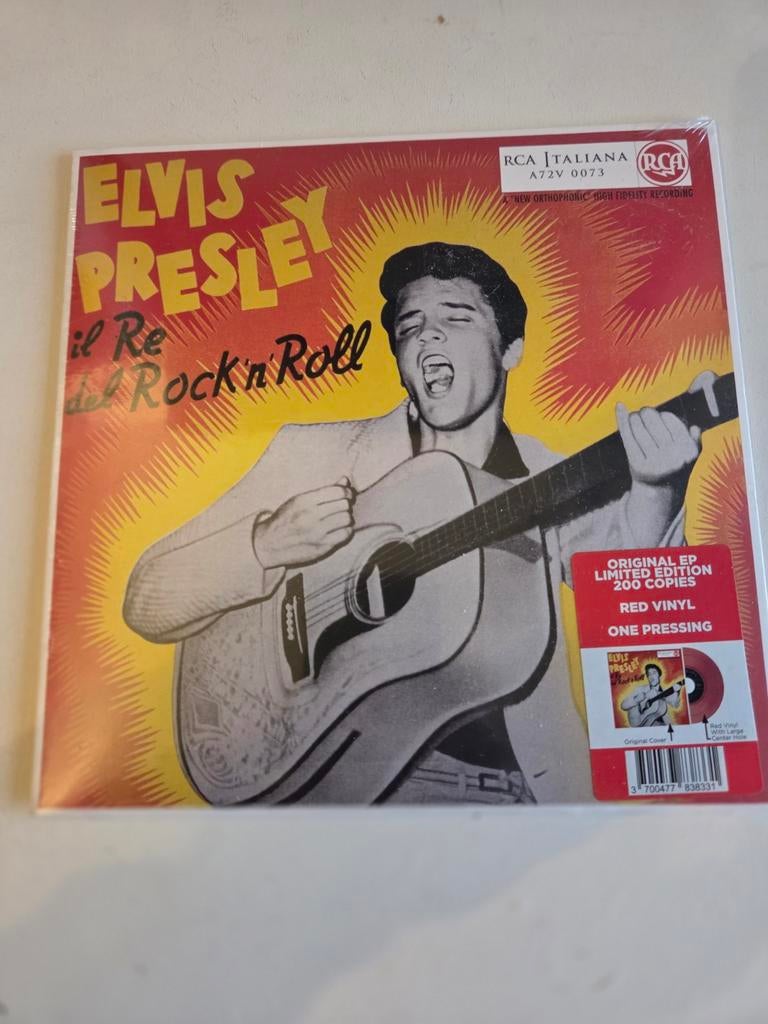 Elvis Presley - Il Re del Rock 'n' Roll (Rood Vinyl EP), Geseald, Ophalen of Verzenden, Nieuw in verpakking