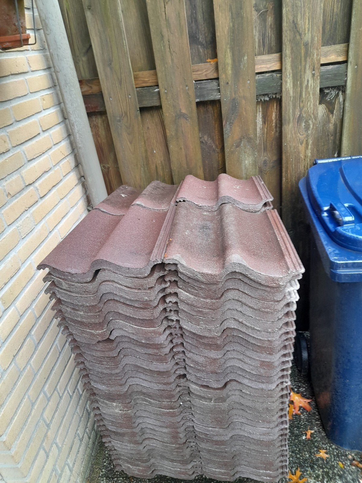 Gebruikte dakpannen - Rode, Ophalen, Gebruikt, Steen of Klei, 15 m² of meer
