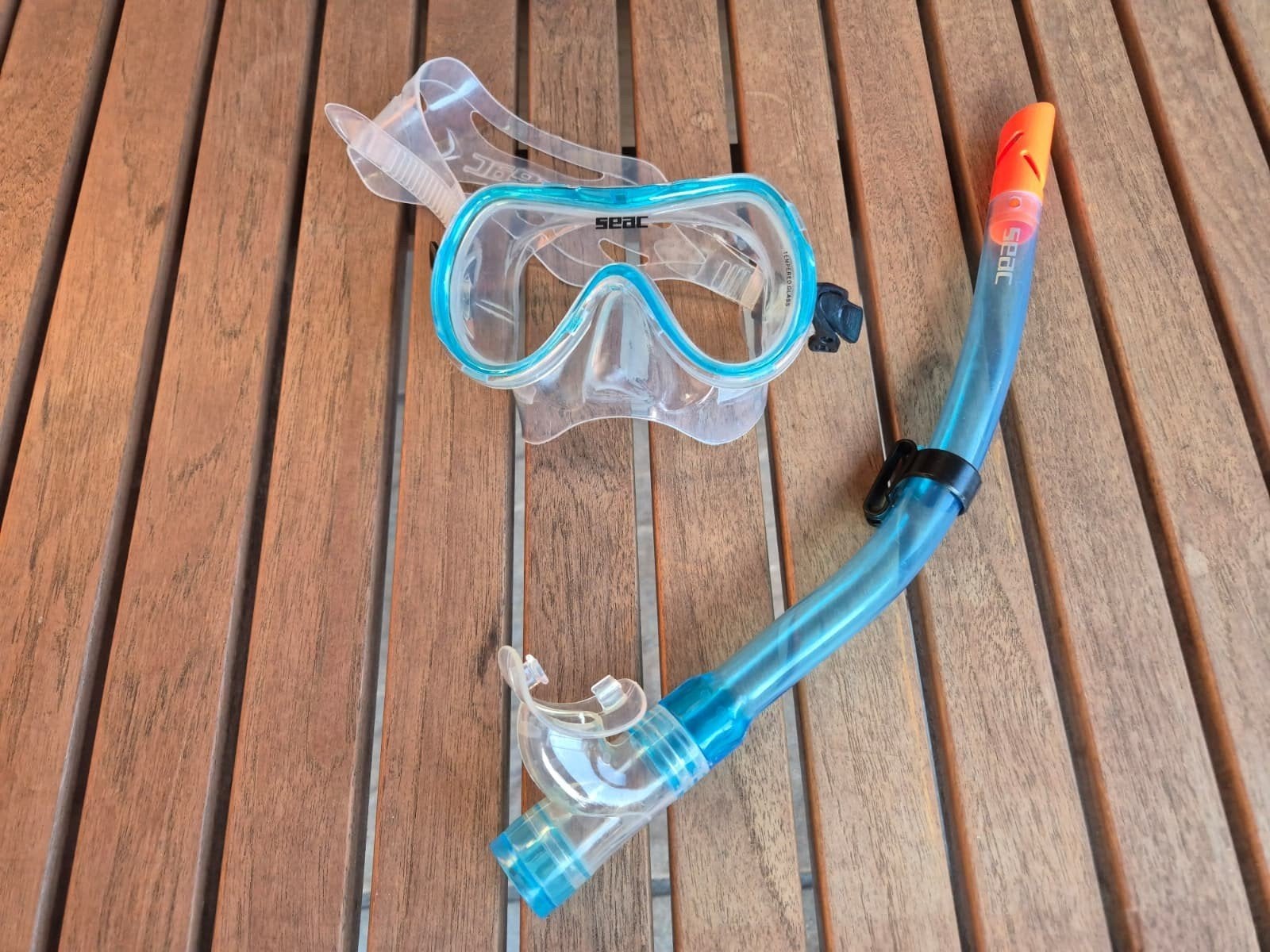 Seac junior snorkel set dry top system en purge valve, Ophalen, Nieuw