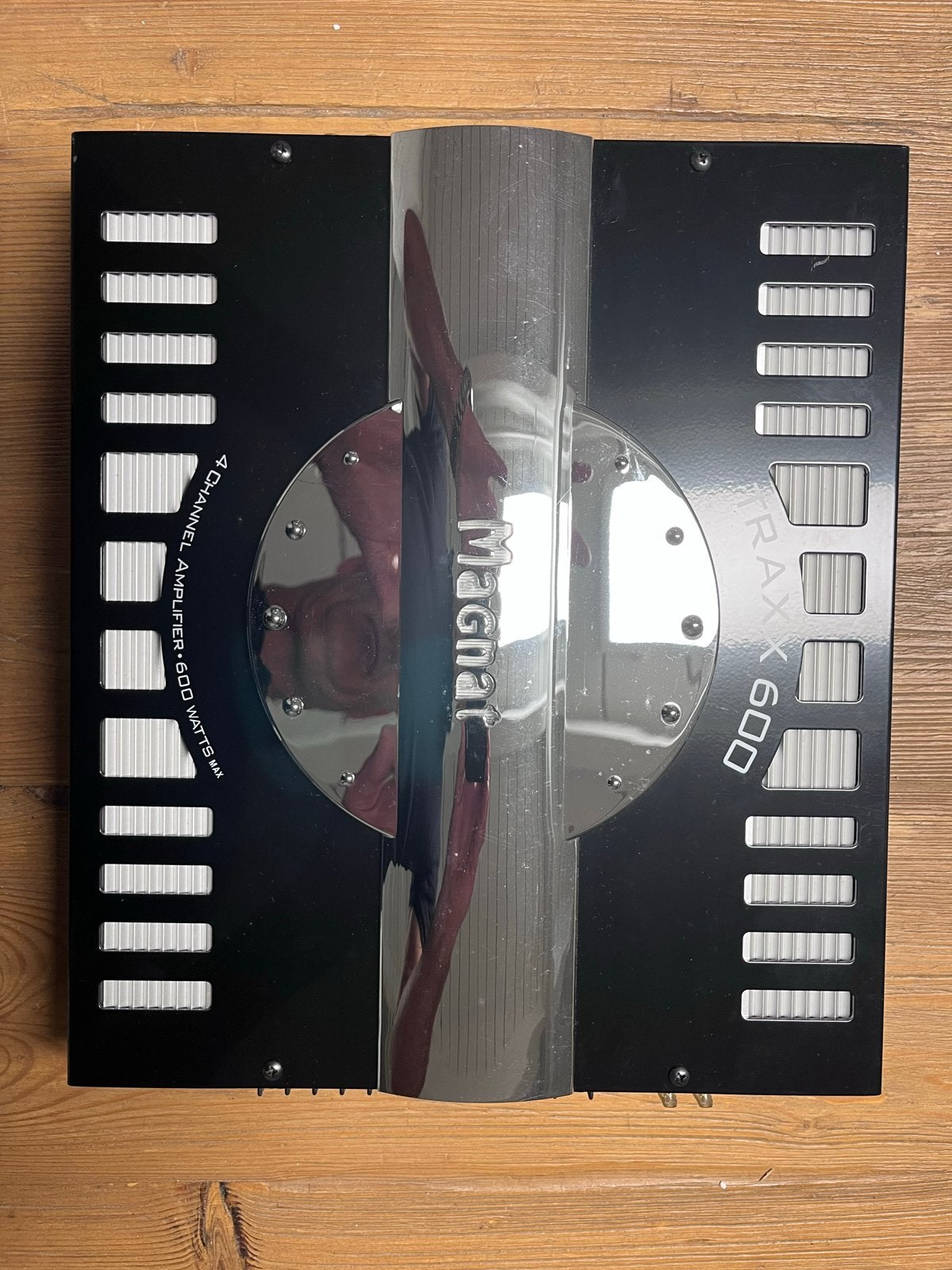 Magnat TRAXX 600 4-kanaals versterker, 120 watt of meer, Ophalen, Overige merken, Gebruikt